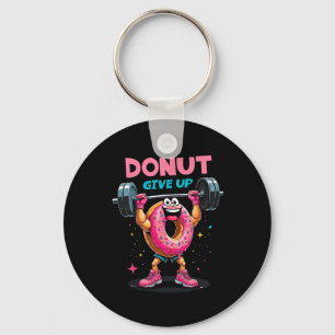 Bodybuilder-Donut-Gib-Auf-Humor-Gym-Workout-Witz M Schlüsselanhänger