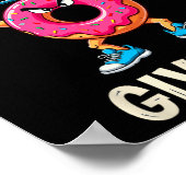 Bodybuilder Donut Give up Spaß Gym Workout Joke m Poster (Ecke)