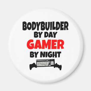 Bodybuilder durch TagesGamer bis zum Nacht Magnet
