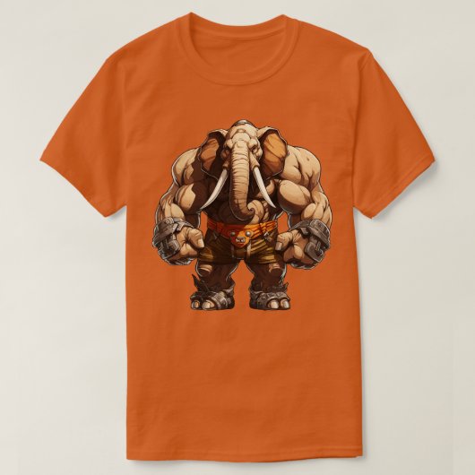 Bodybuilder Elephant 1 T-Shirt (Design vorne)