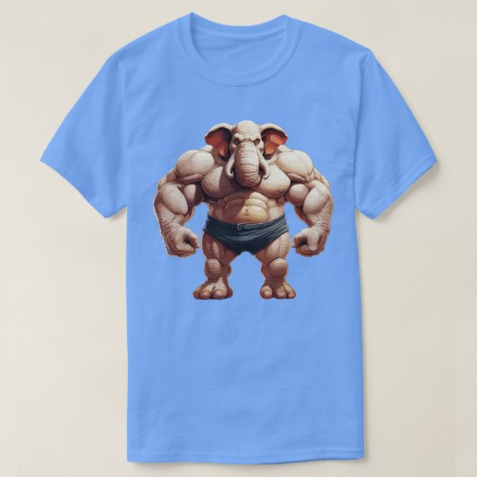 Bodybuilder Elephant 3 T-Shirt (Design vorne)