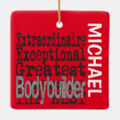 Bodybuilder Extraordinaire CUSTOM Keramikornament (Rückseite)