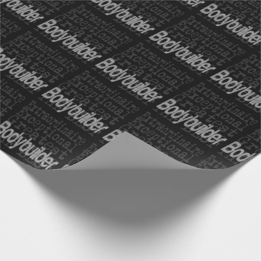 Bodybuilder Extraordinaire Geschenkpapier (Ecke)