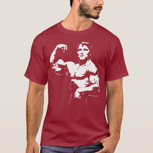 Bodybuilder Flexing Bicep T-Shirt (Vorderseite)