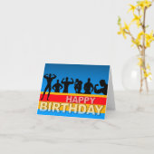 Bodybuilder Geburtstagskarte Karte (Gelbe Blume)