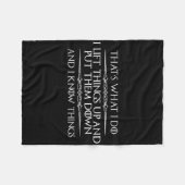 Bodybuilder-Geschenke - Funny Weightlifter und Bod Fleecedecke (Vorderseite (Horizontal))