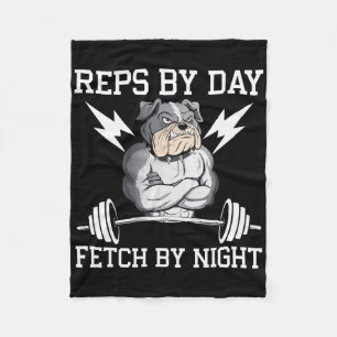 Bodybuilder Hunde Liebhaber Gym Kleidung Fitness W Fleecedecke