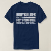 Bodybuilder Körperdysmorphie Kaffeemaschine Lover T-Shirt (Design vorne)