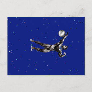 Bodybuilder mag Disco Postkarte