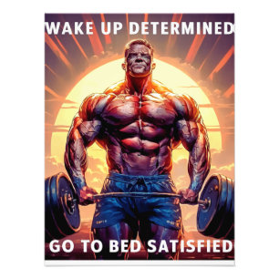 Bodybuilder-Motivationspopster Fotodruck