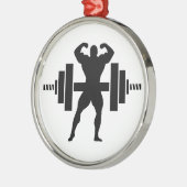 Bodybuilder Ornament Aus Metall (Links)