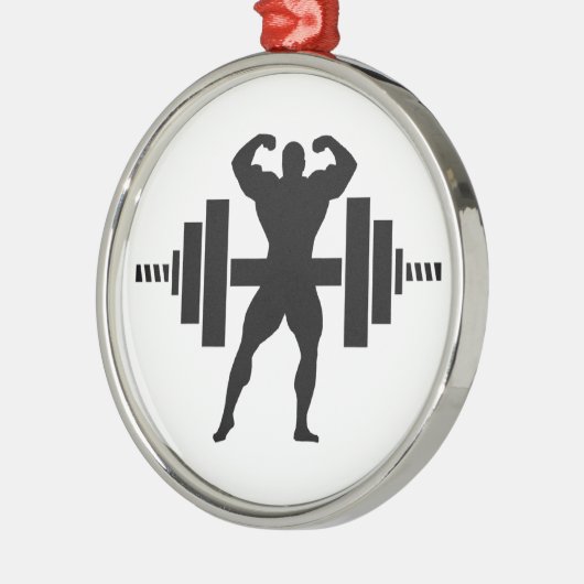 Bodybuilder Ornament Aus Metall (Links)