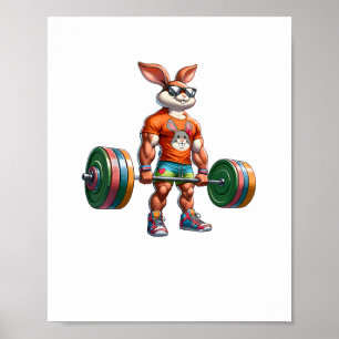 Bodybuilder Ostersonnige Kraftwerk Todeslebender F Poster