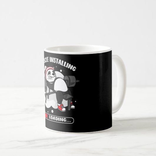 Bodybuilder Panda Muscle Bodybuilder Kaffeetasse (VorderseiteRechts)