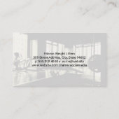 Bodybuilder-Pose Flexing | Gym Visitenkarte (Rückseite)