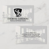 Bodybuilder-Pose Flexing | Gym Visitenkarte (Vorne/Hinten)