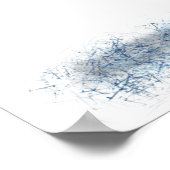 Bodybuilder Santa Claus mit Weihnachtsgeschenken - Poster (Ecke)