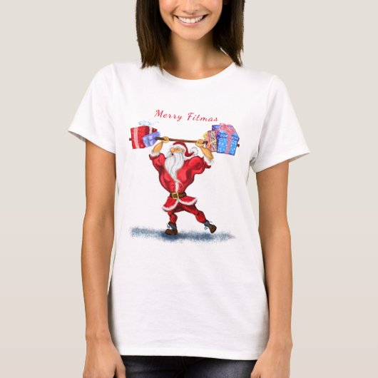 Bodybuilder Santa Claus - Weihnachtsgeschenke - Fu T-Shirt (Vorderseite)