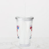 Bodybuilder Santa Funny Christmas Acrylic Tumbler Acryltrinkbecher (Rechts)