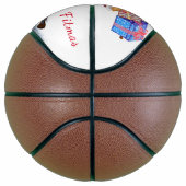 Bodybuilder Santa Funny Christmas Basketball (Rechts)