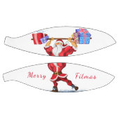 Bodybuilder Santa Funny Christmas Basketball (Panele)