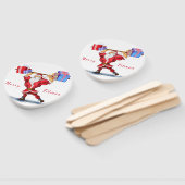 Bodybuilder Santa Funny Christmas Hand Fans Fächer (Non-assembled)
