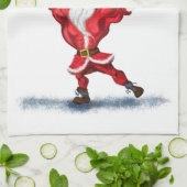 Bodybuilder Santa Funny Christmas Küchentuch (Gefaltet)