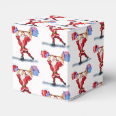 Bodybuilder Santa Funny Weihnachts-Geschenkboxen Geschenkschachtel (Rückseite)