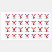 Bodybuilder Santa Gift Funny Christmas Labels Etiketten (Blatt)