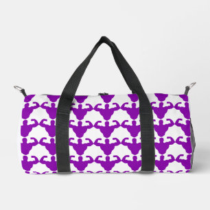 Bodybuilder-Silhouette - Doppelte Bizeps-Stärke Duffle Bag