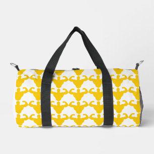 Bodybuilder-Silhouette - Doppelte Bizeps-Stärke Duffle Bag