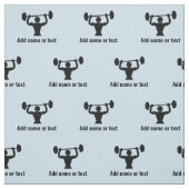 Bodybuilder starke Typ mit eigenem Text in beliebi Stoff (Muster)