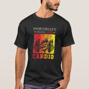 Bodybuilder und Powertrain in einem Gym für Powerl T-Shirt