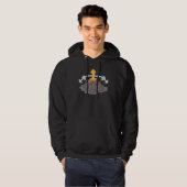 Bodybuilder Vulkan Erdwissenschaft Geologie Vulkan Hoodie (Vorne ganz)