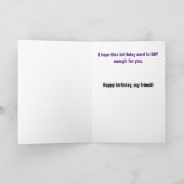 Bodybuilder weiblich Lesbian zum Geburtstag Karte (Innenseite)