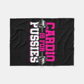 Bodybuilder Weightlifter Fleecedecke (Vorderseite (Horizontal))