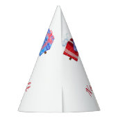 Bodybuilder Weihnachts-Funny Paper Party Hat Partyhütchen (Rückseite)