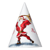 Bodybuilder Weihnachts-Funny Paper Party Hat Partyhütchen (Vorderseite)
