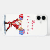 Bodybuilder Weihnachts iPhone Case (Rückseite (Horizontal))