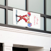 Bodybuilder Weihnachtsbanner Banner (Äußeres Gebäude)