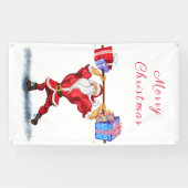 Bodybuilder Weihnachtsbanner Banner (Horizontal)
