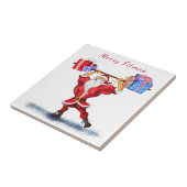 Bodybuilder Weihnachtsbaum Weihnachtsbaum Keramik  Fliese (Seite)