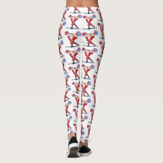 Bodybuilder Weihnachtsgeschenk Funny Leggings (Rückseite)