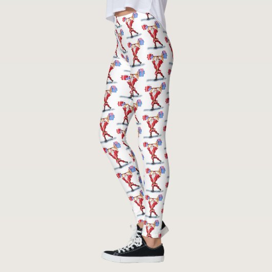 Bodybuilder Weihnachtsgeschenk Funny Leggings (Links)