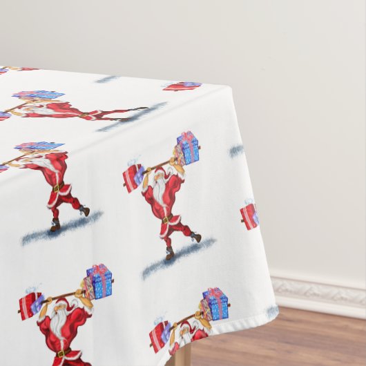 Bodybuilder Weihnachtslieder Geschenke Tischdecke (Beispiel)