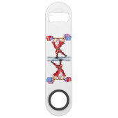 Bodybuilder Weihnachtsmann Weihnachten Bar Key (Rückseite)