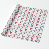 Bodybuilder Weihnachtswrapping Paper Geschenkpapier (Ungerollt)