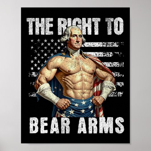 Bodybuilding 4. Juli Vater USA Flag 2. Änderung Poster (Vorne)