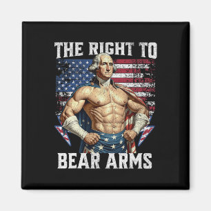 Bodybuilding 4. Juli Vater USA Flagge 2. Bärenarm Magnet