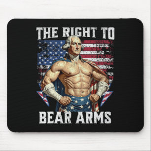 Bodybuilding 4. Juli Vater USA Flagge 2. Bärenarm Mousepad